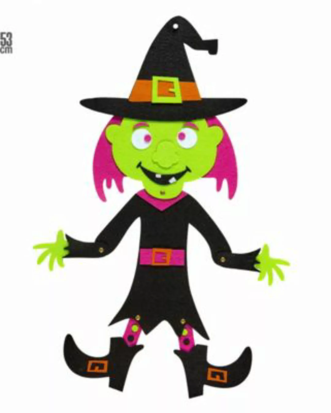 Halloween Hexe Deko Kinder Partydeko schwarz  Kinder günstig online kaufen