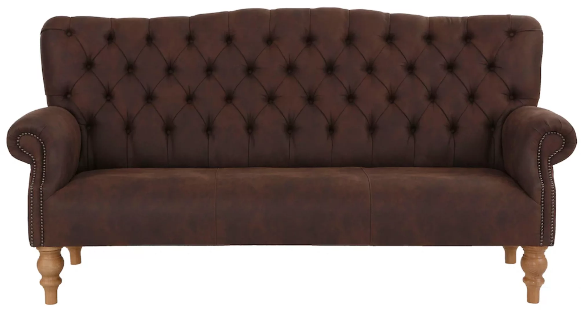 Home affaire Chesterfield-Sofa "Lord", mit echter Chesterfield-Knopfheftung günstig online kaufen