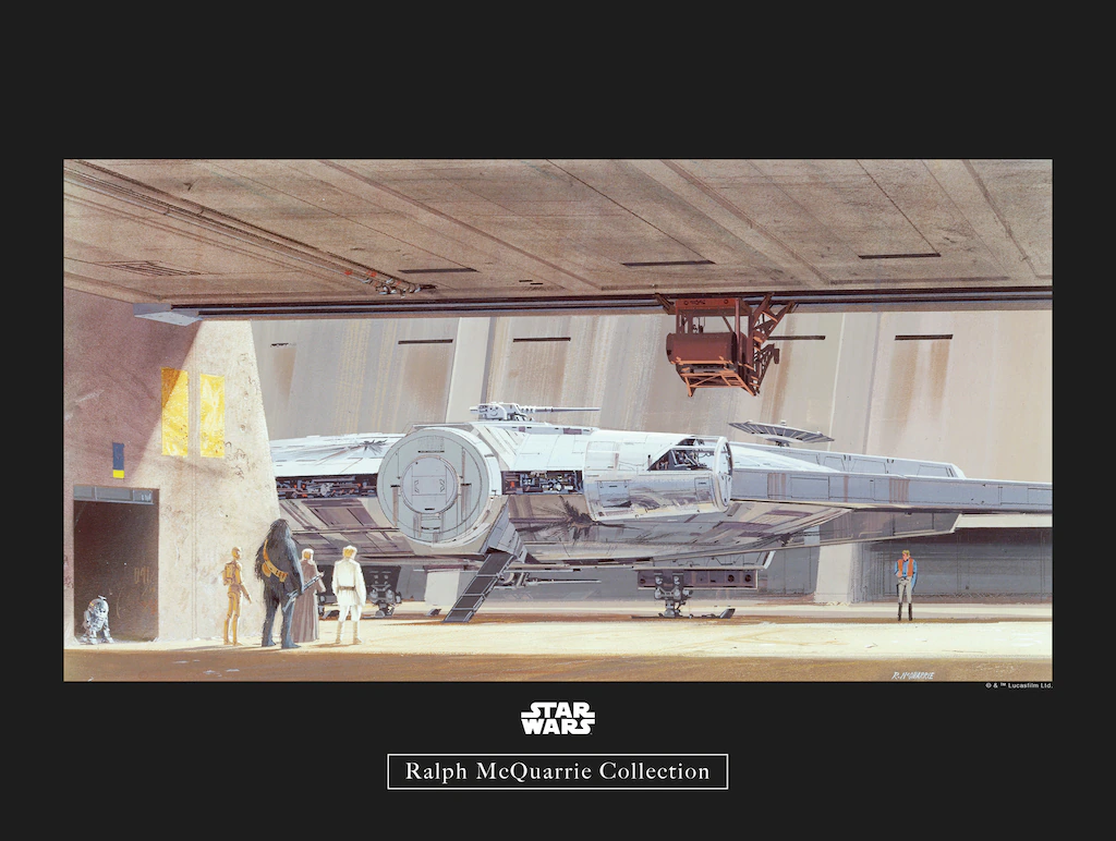 Komar Wandbild Star Wars Hangar 40 x 30 cm günstig online kaufen
