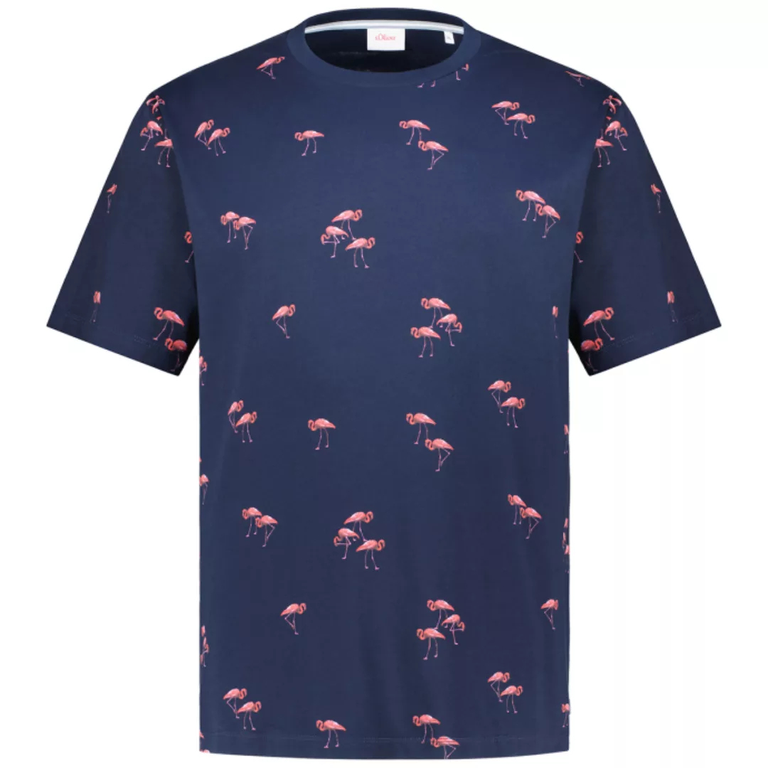 s.Oliver T-Shirt mit Allover-Print günstig online kaufen