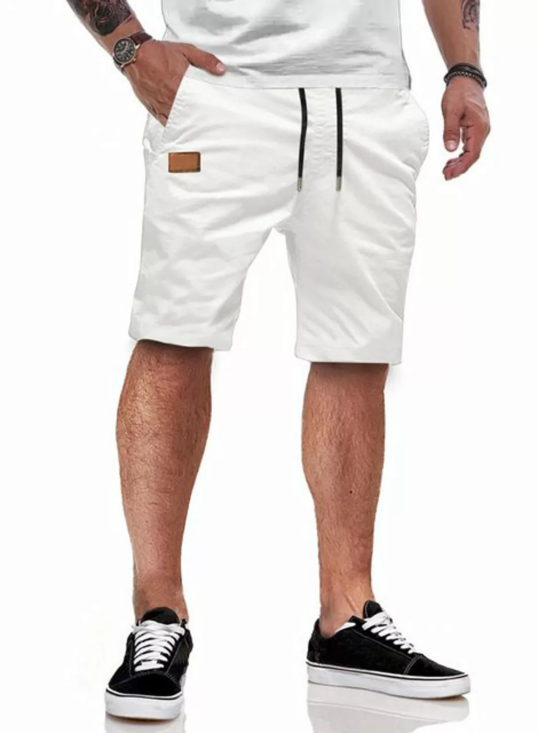 JMIERR Shorts Kurze Hosen Herren Shorts Herren Sommer Baumwolle Chino S-2XL günstig online kaufen