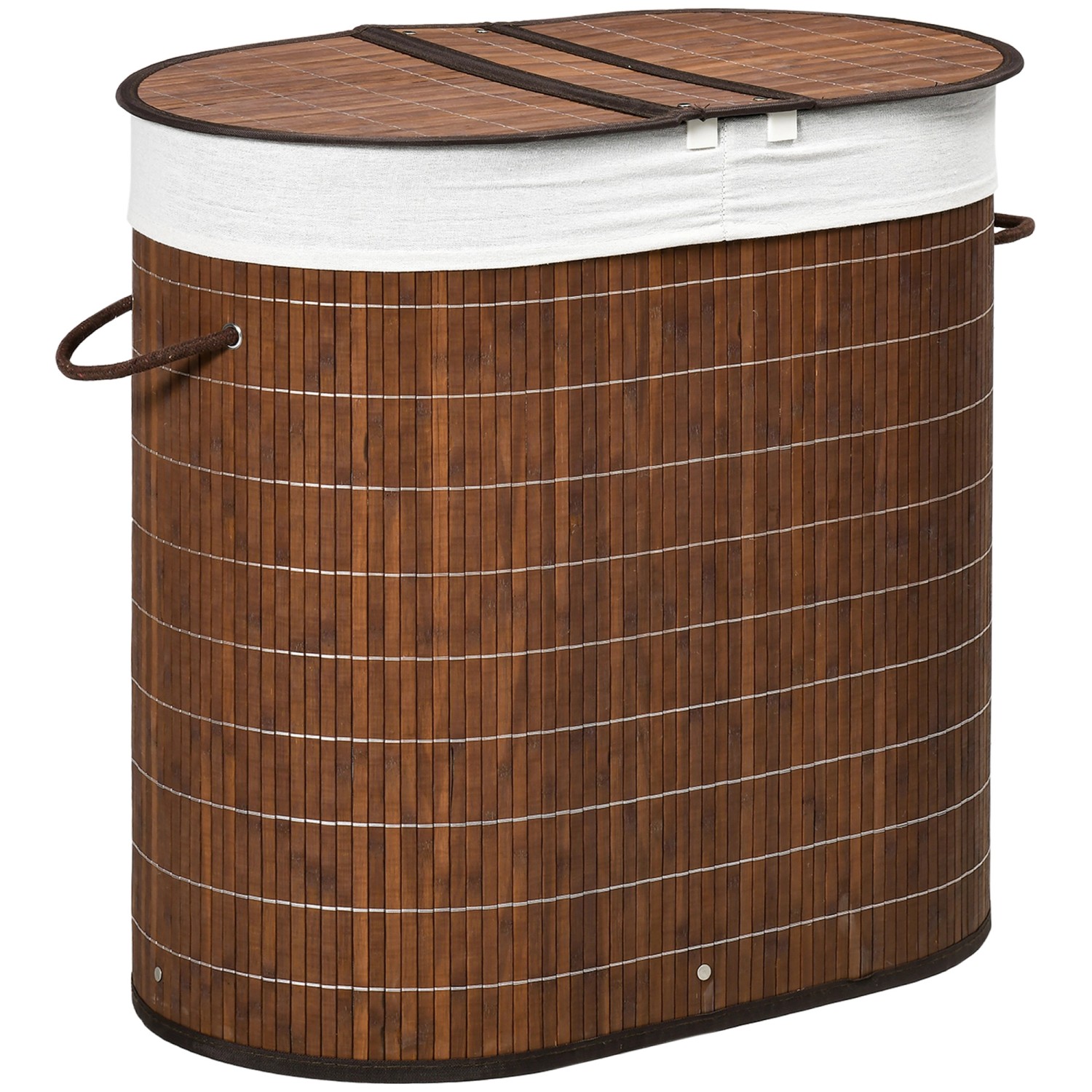 HOMCOM Wäschekorb 100L Wäschesammler, Wäschesbox mit günstig online kaufen