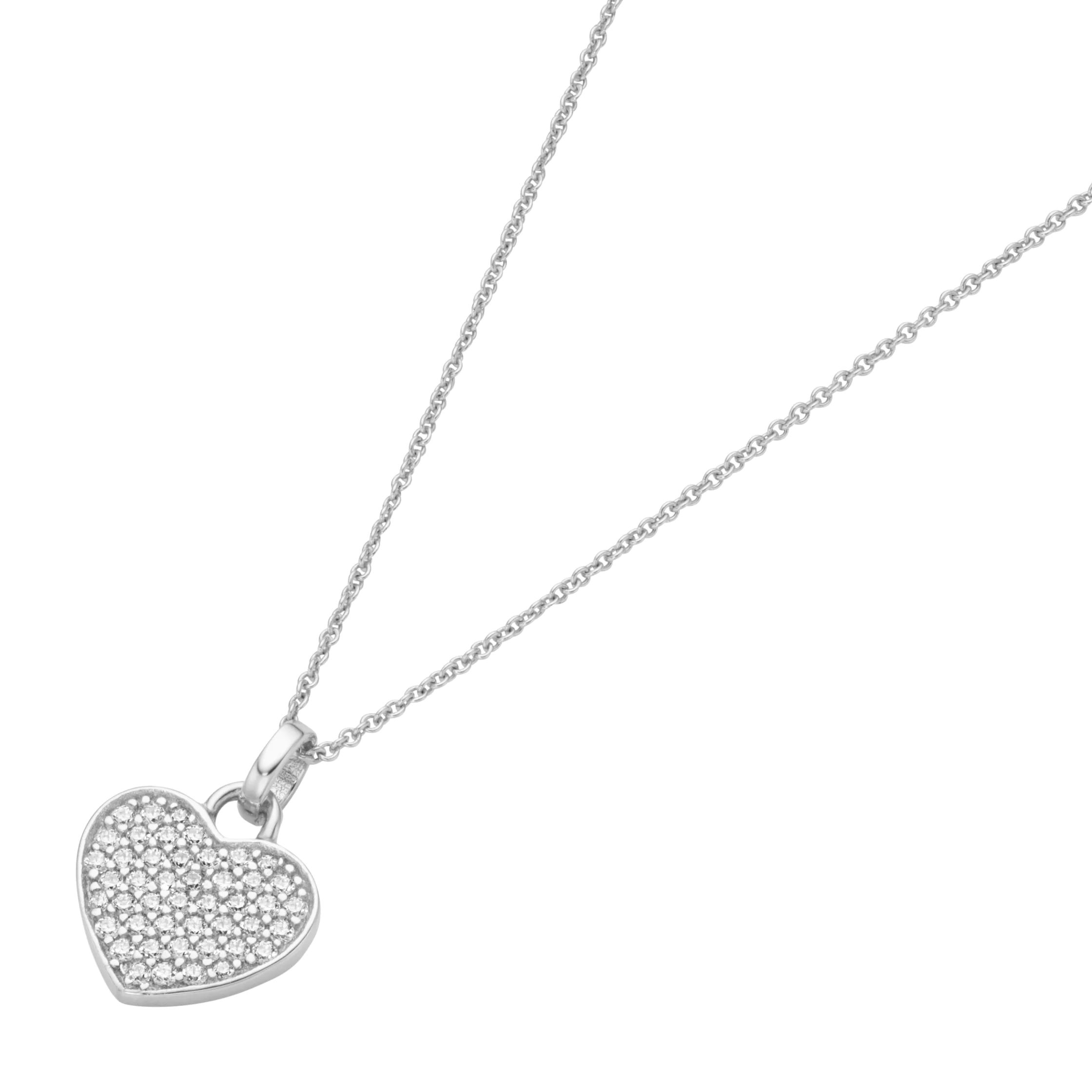 Smart Jewel Herzkette "Herz mit Zirkonia, Silber 925" günstig online kaufen