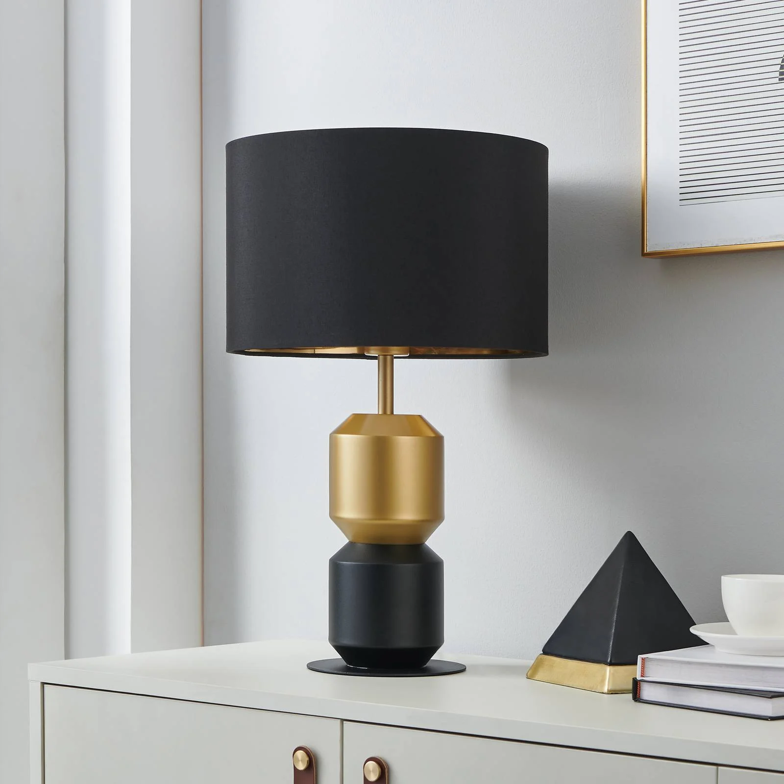 EGLO Stars Of Light Tischleuchte Laurignano, schwarz/gold günstig online kaufen