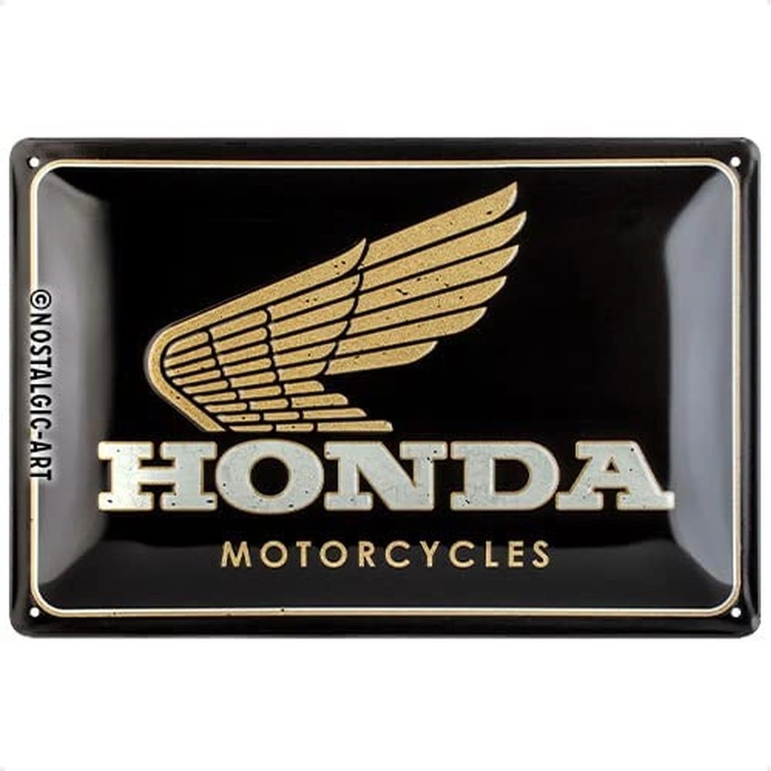 Nostalgic-Art Blechschild 20 x 30cm - Honda MC - Motorcycles Gold günstig online kaufen