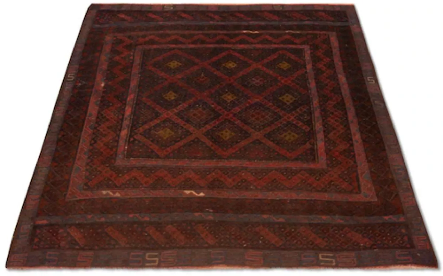morgenland Wollteppich »Kelim Afghan Teppich handgewebt braun«, rechteckig günstig online kaufen