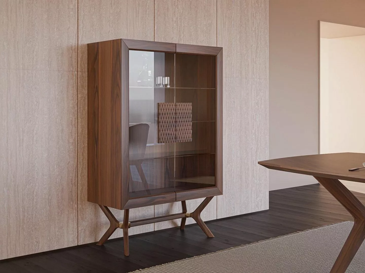 JVmoebel Vitrine Modern Möbel Esszimmer Vitrine Luxus Design Schranke Neu E günstig online kaufen