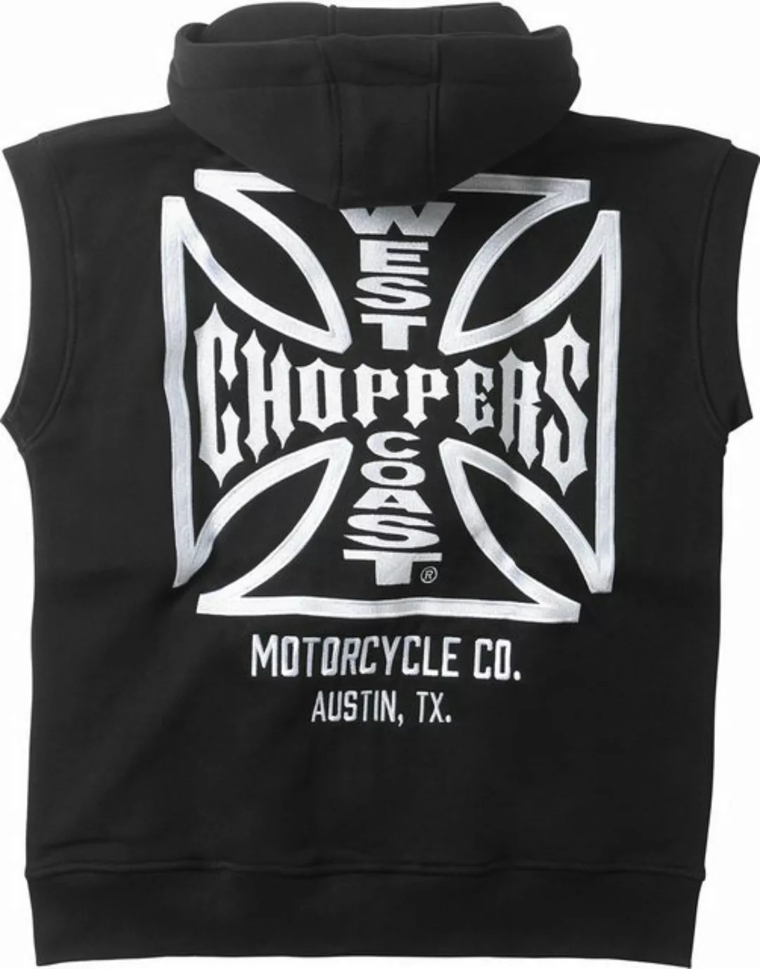 West Coast Choppers Kapuzenpullover Og Atx Sleeveless Zip Hoody Black günstig online kaufen