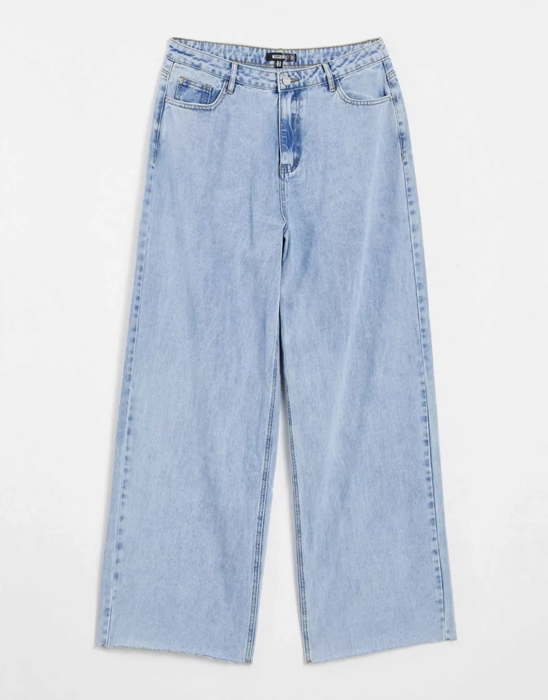 Missguided – Gerade geschnittene Jeans aus recyceltem Material in verbliche günstig online kaufen