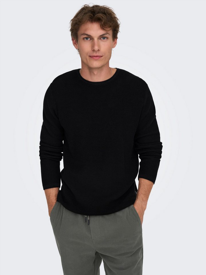 ONLY & SONS Strickpullover ONSERIC REG 12 STRUC CREW KNIT günstig online kaufen