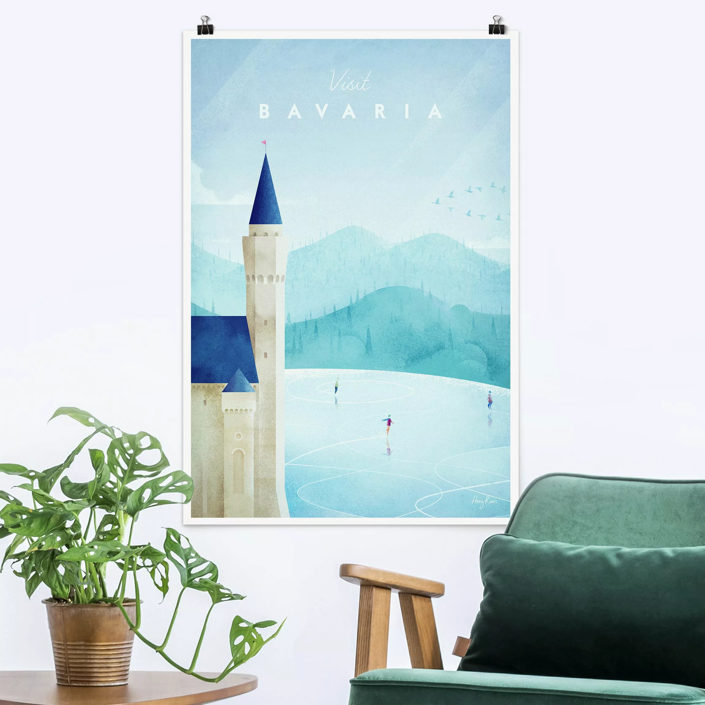 Poster Architektur & Skyline - Hochformat Reiseposter - Bavaria günstig online kaufen