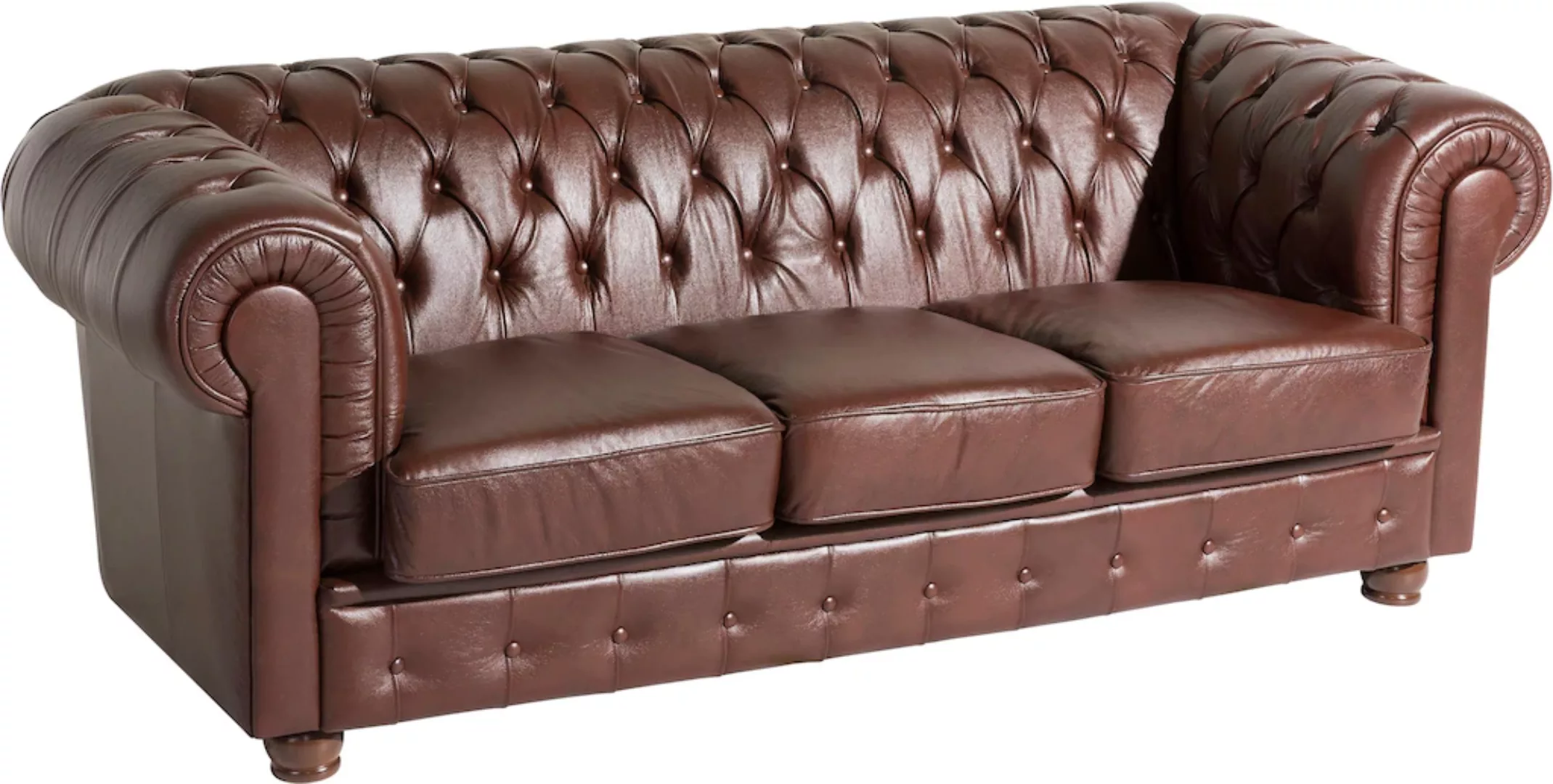 Max Winzer Chesterfield-Sofa "Bristol", mit edler Knopfheftung, Breite 200 günstig online kaufen