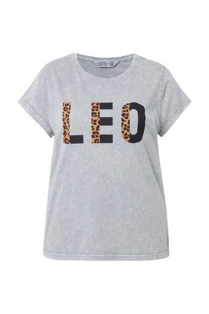 Studio Untold Rundhalsshirt T-Shirt Classic Shape Leo Statement günstig online kaufen