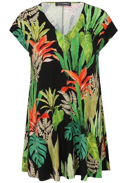 Doris Streich Shirtbluse Tunika mit Blätter-Print günstig online kaufen