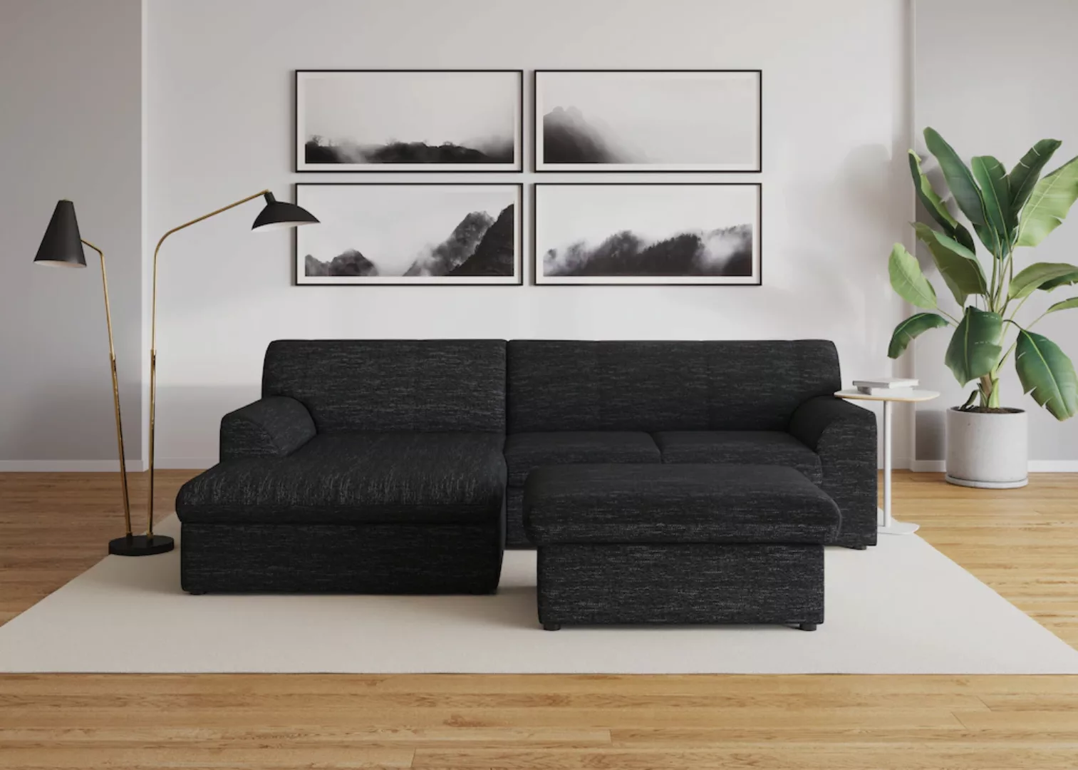 DOMO collection Ecksofa "Topper L-Form", mit Recamiere, wahlweise mit Schla günstig online kaufen