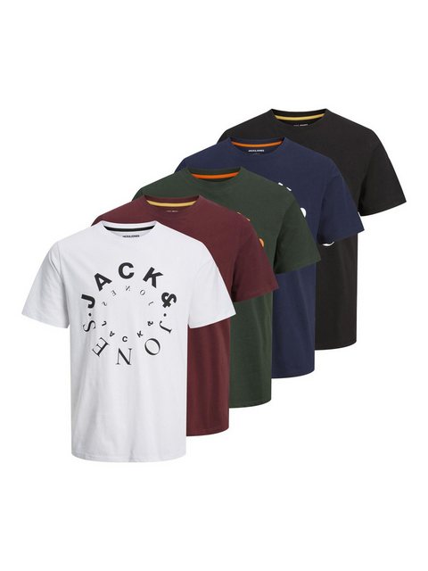 Jack & Jones T-Shirt WARRIOR (5-tlg) günstig online kaufen