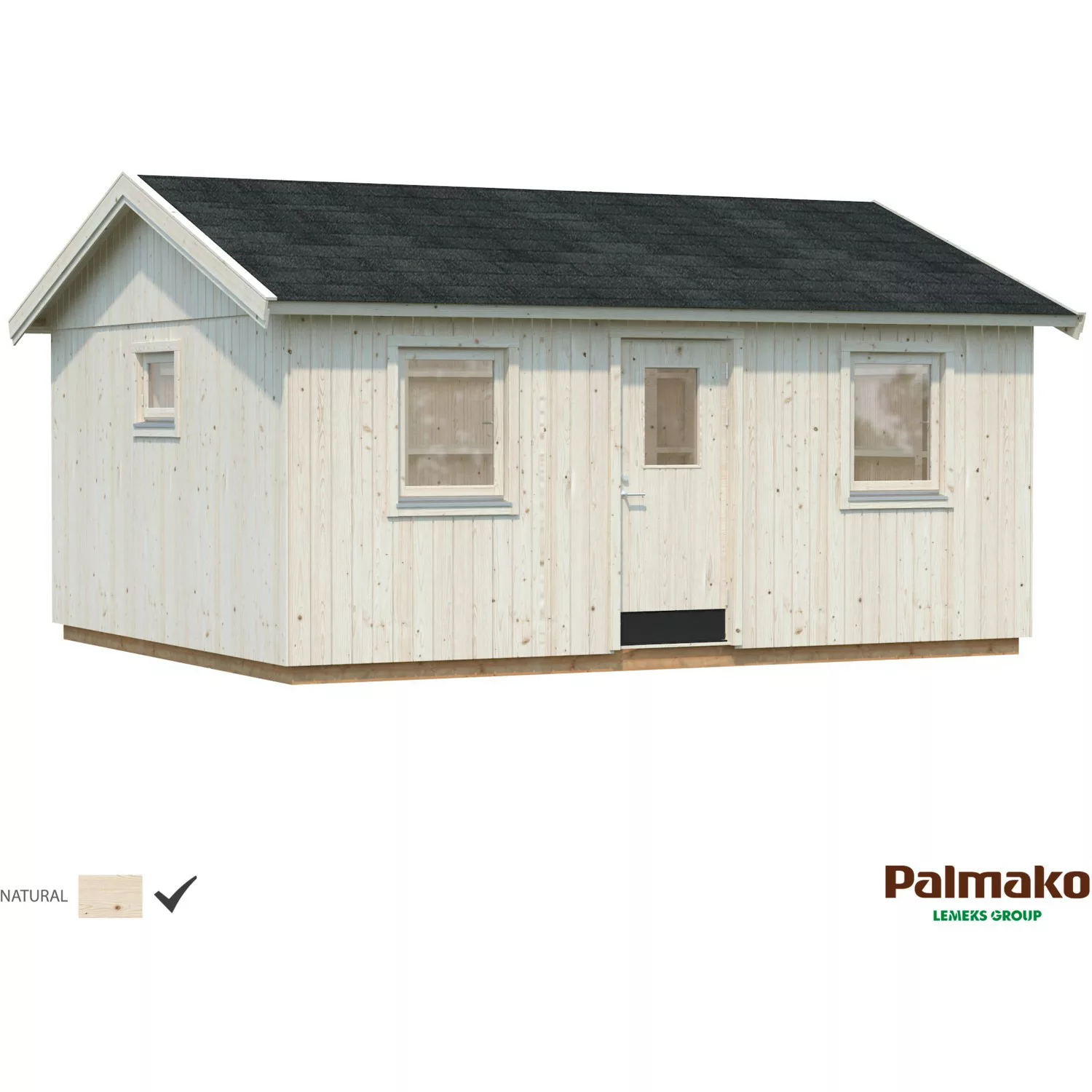 Palmako Holz-Gartenhaus Pernilla BxT: 448 cm x 548 cm günstig online kaufen