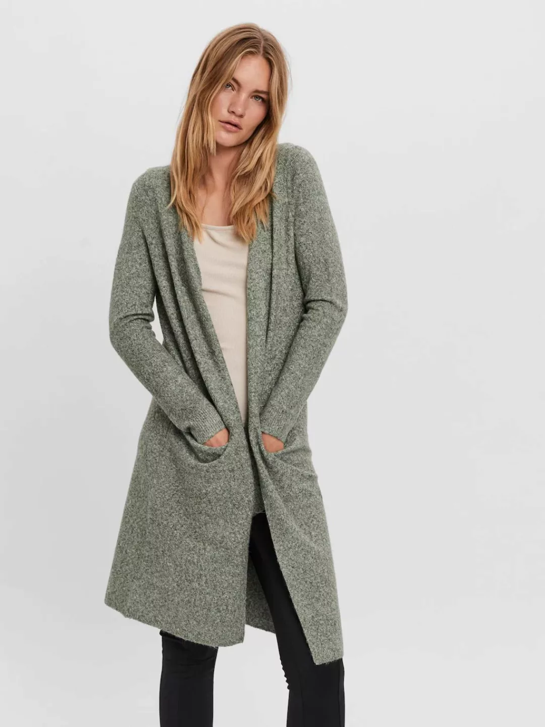 Vero Moda Strickjacke "VMDOFFY LS LONG OPEN CARDIGAN GA NOOS" günstig online kaufen