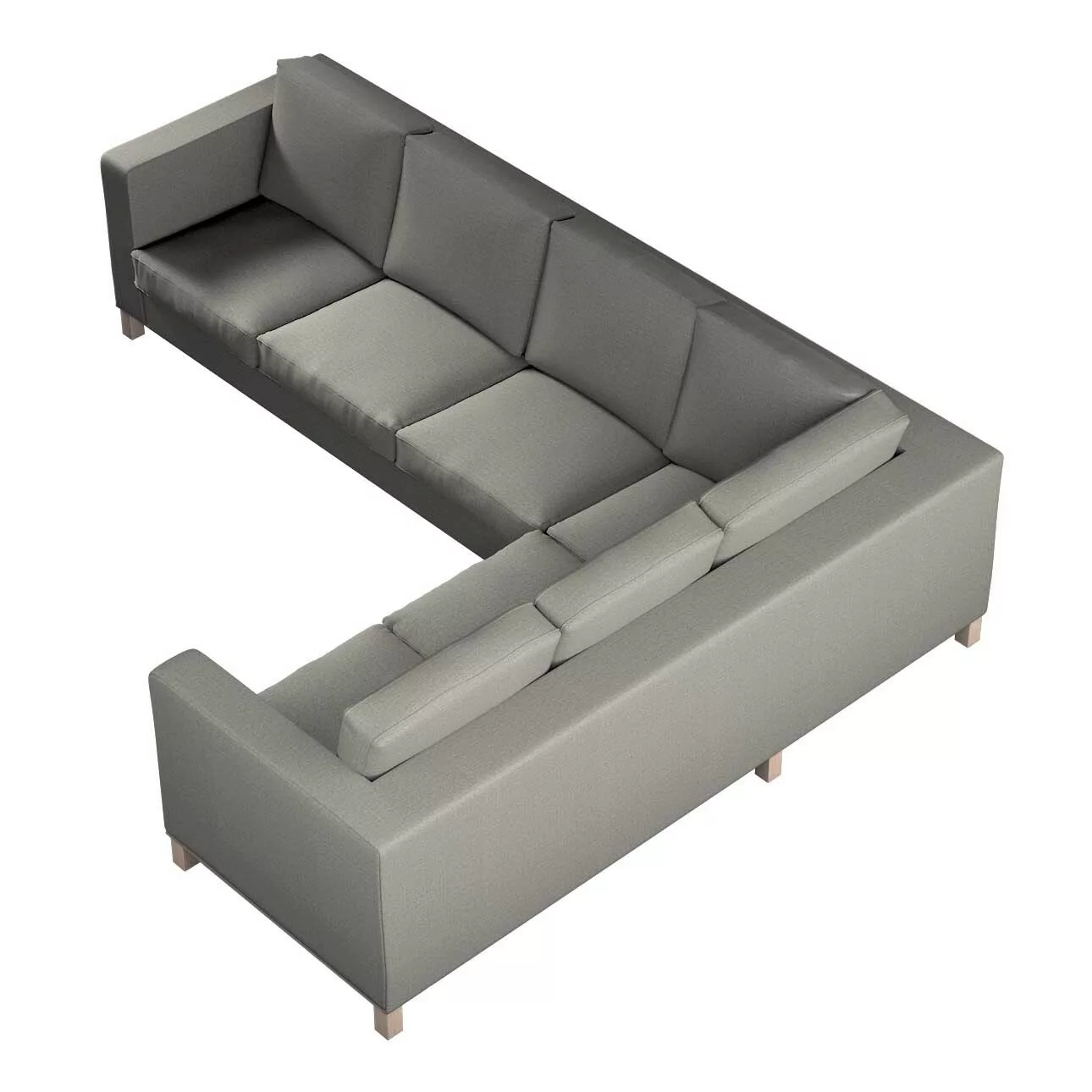 Bezug für Karlanda Sofa Ecke links, grau, 36cm x 30cm x 50cm, Living II (16 günstig online kaufen