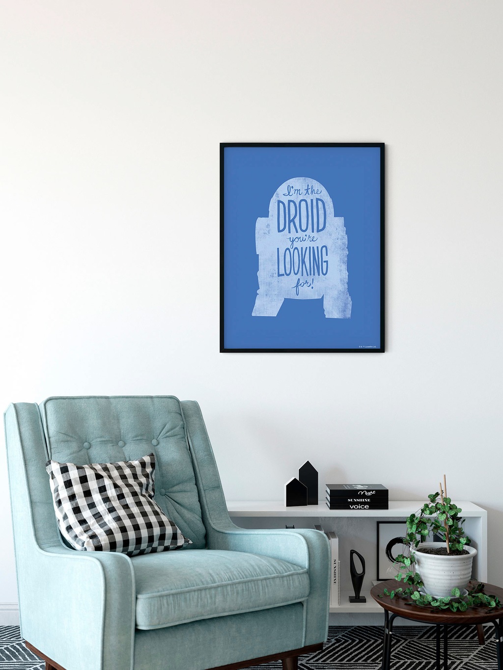 Disney Poster R2D2 Quotes Blau 40 x 50 cm 612172 günstig online kaufen