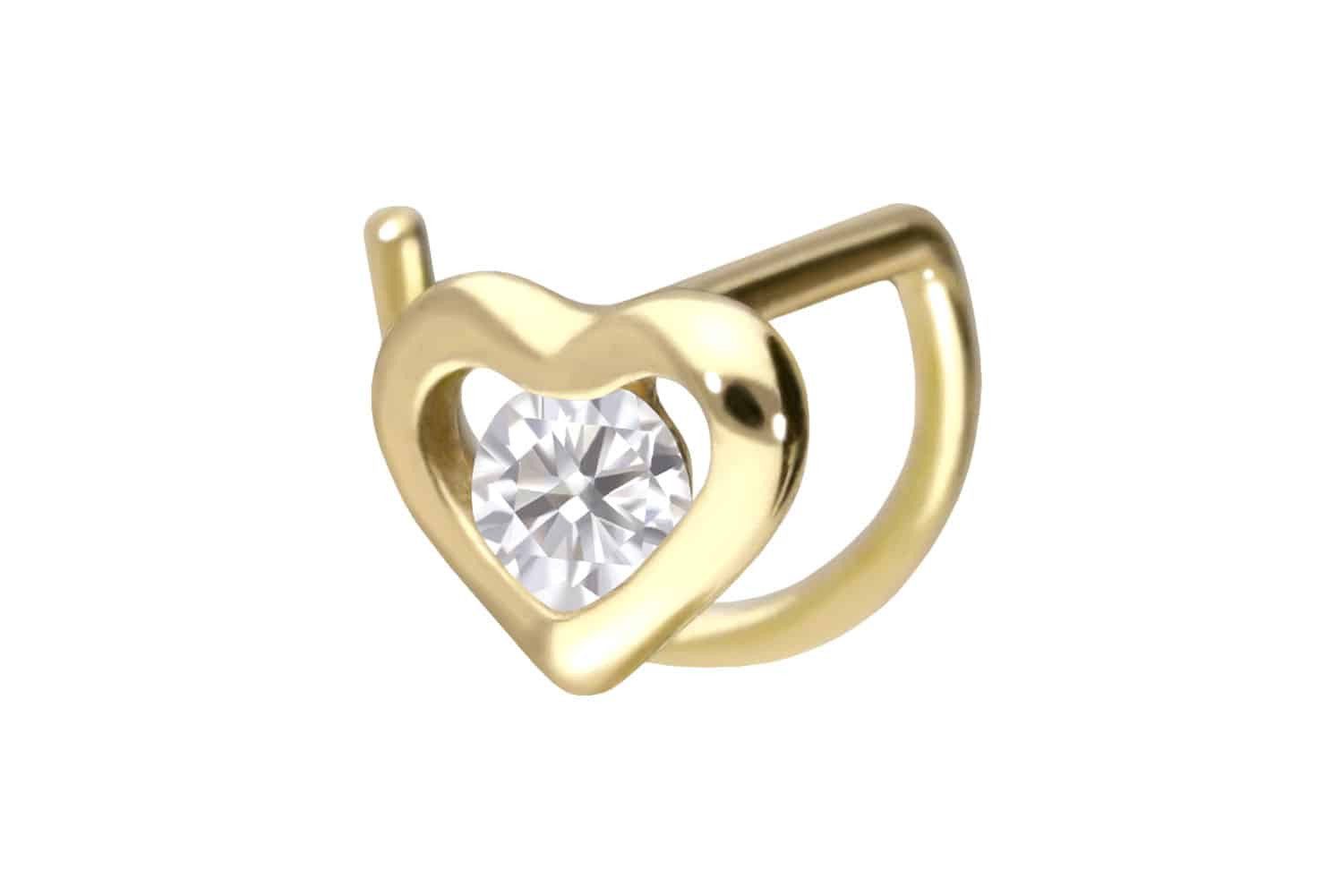 PIERCINGLINE Nasenpiercing 14/18 Karat Gold Nasenstecker günstig online kaufen