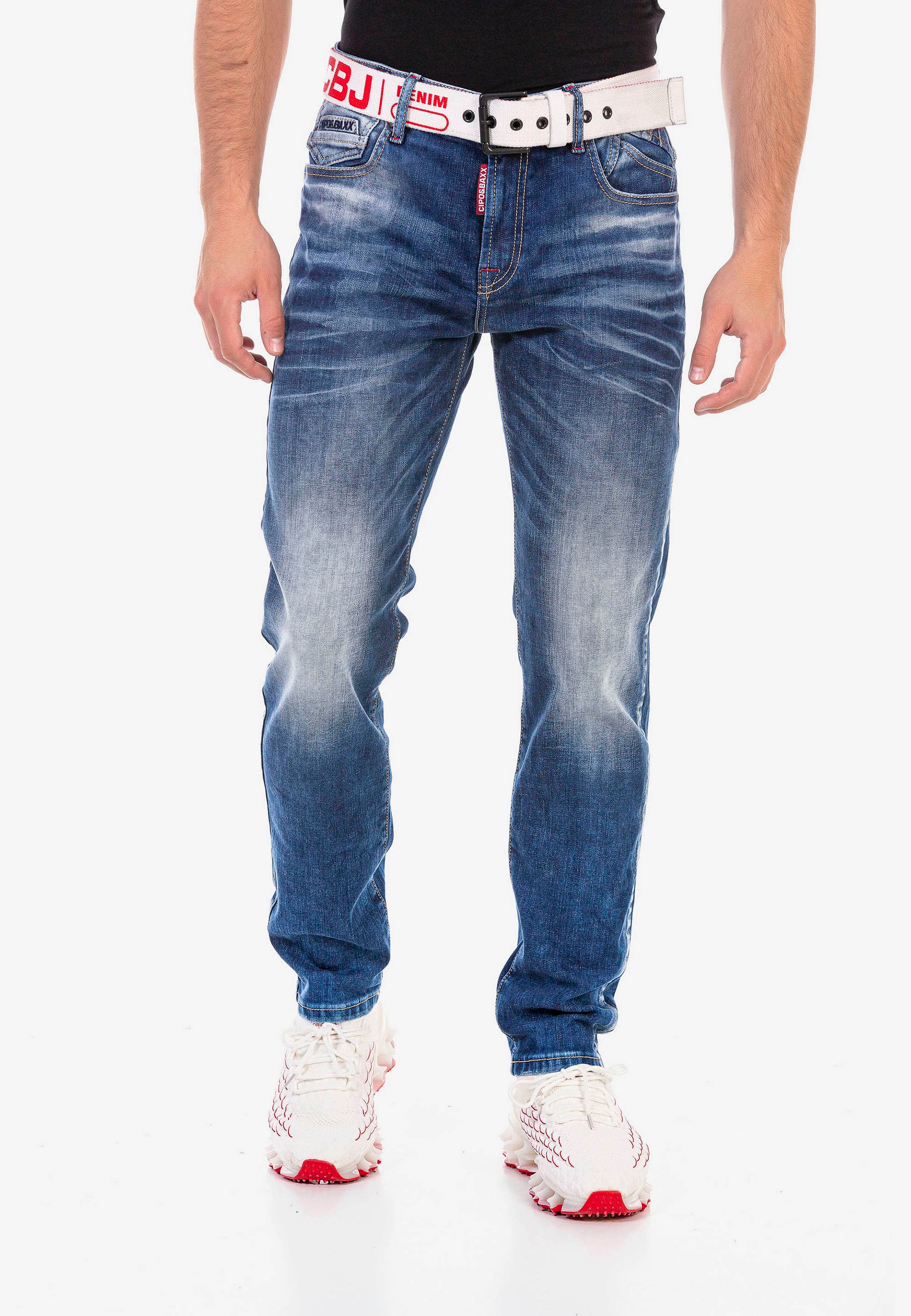 Cipo & Baxx Slim-fit-Jeans, mit tollen Stickereien günstig online kaufen