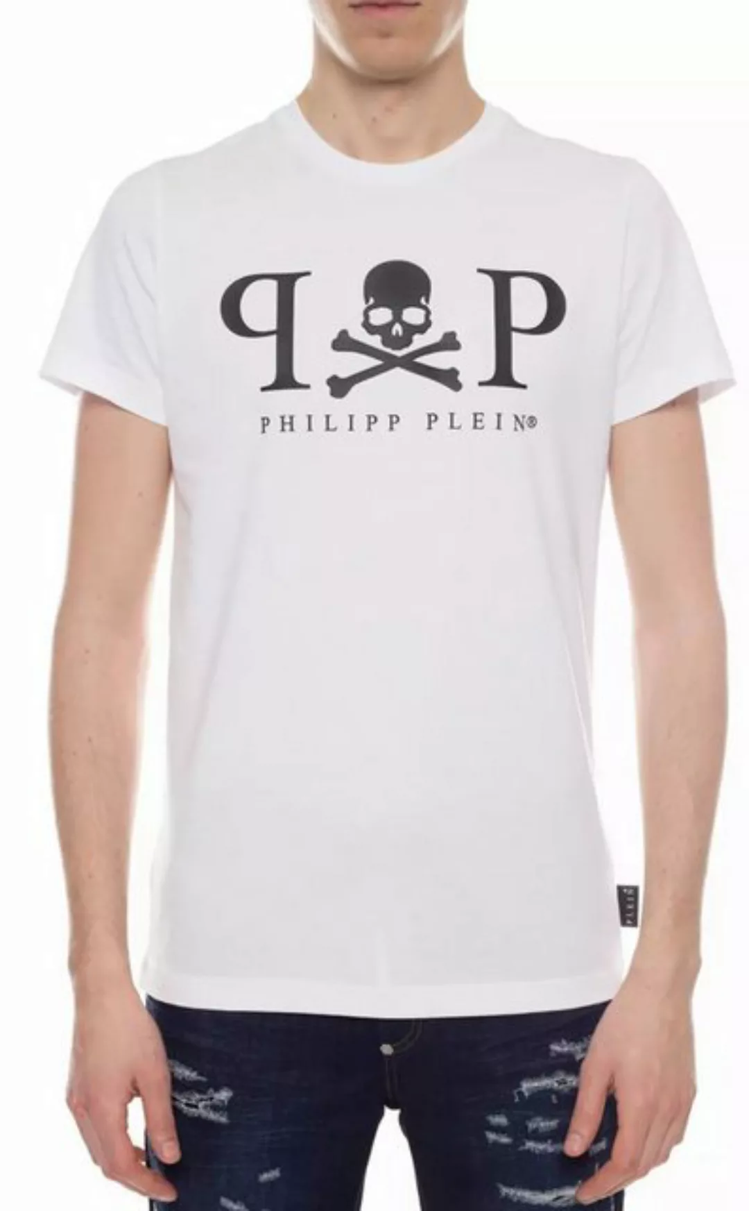 PHILIPP PLEIN T-Shirt Platinum Cut Skull Logo Shirt Lässiger Look, Streetwe günstig online kaufen