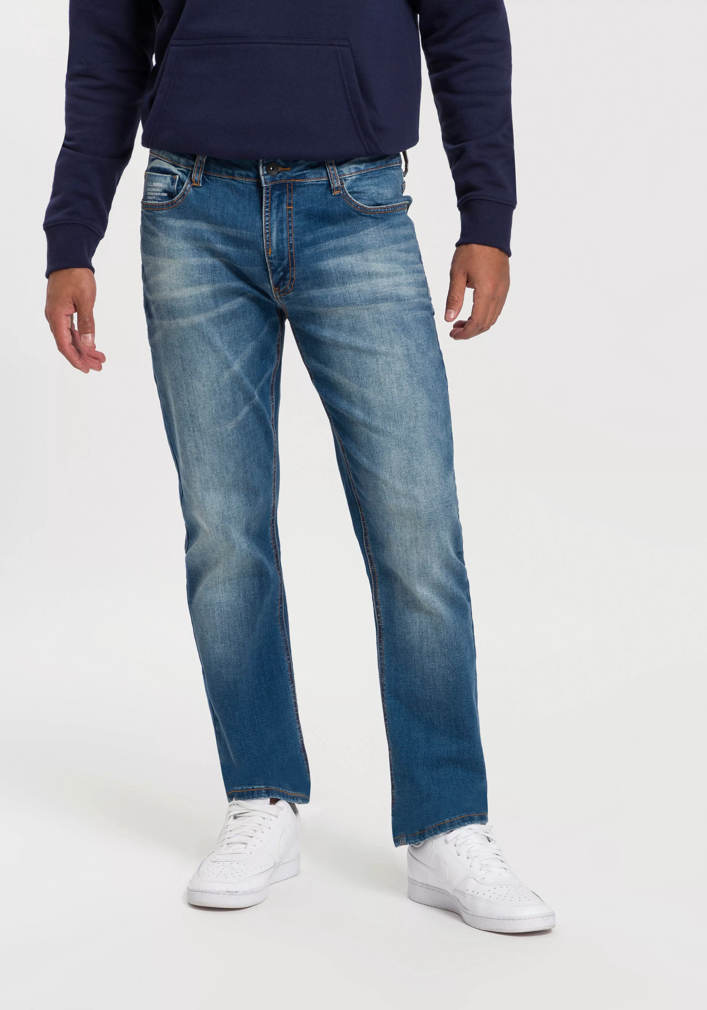 H.I.S Straight-Jeans DIX gerade Beinform, niedrige Leibhöhe, Used-Waschung günstig online kaufen