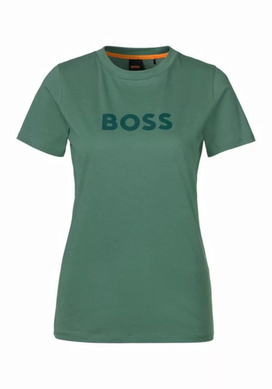 BOSS ORANGE T-Shirt C_Elogo Premium Damenmode mit kontrastfarbenem BOSS-Sch günstig online kaufen