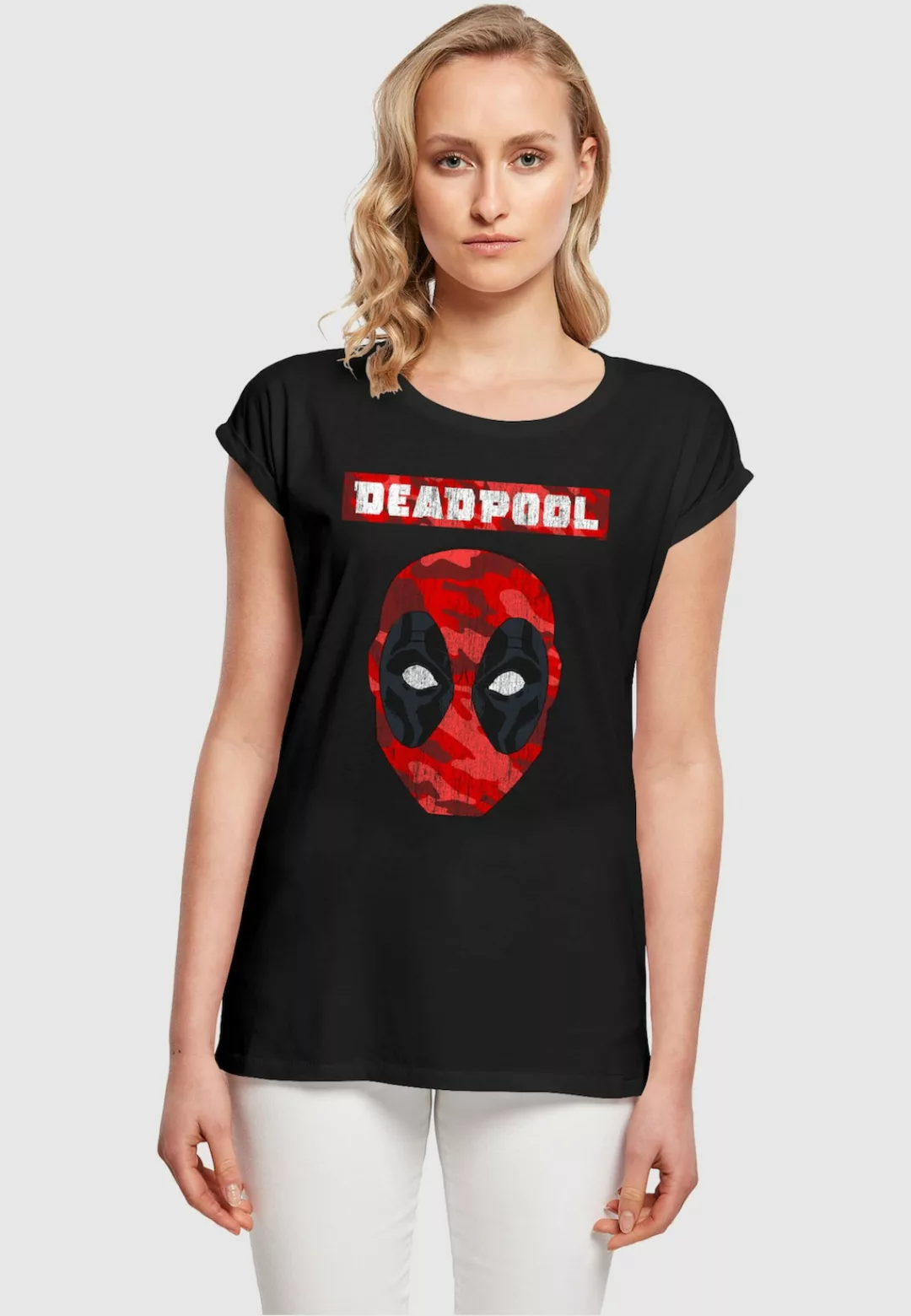 ABSOLUTE CULT T-Shirt "ABSOLUTE CULT Damen Ladies Deadpool - Camo Head T-Sh günstig online kaufen