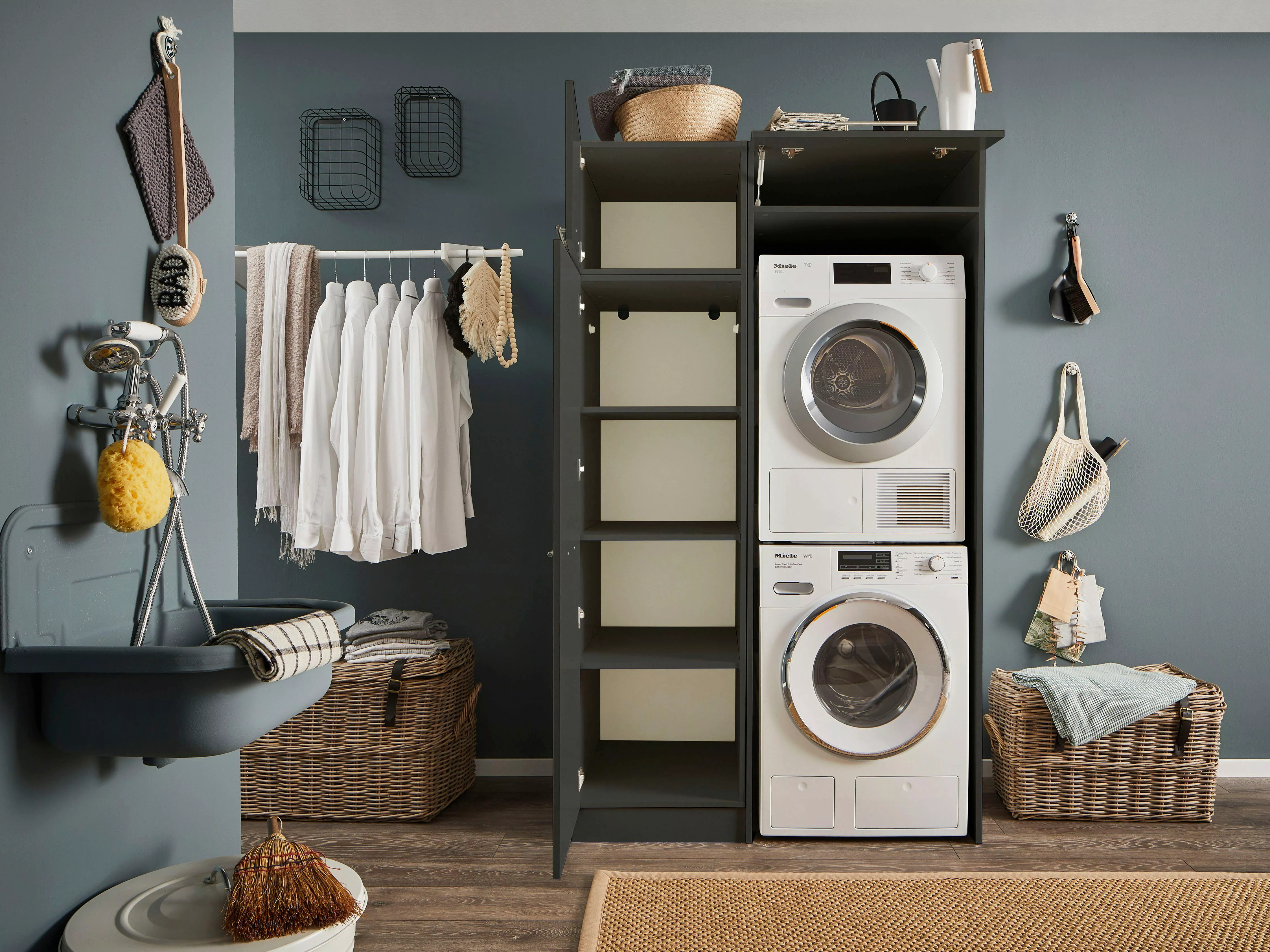 Laundreezy Mehrzweckschrank-Set LAUNDREEZY LDLK2, Breite 117,5 günstig online kaufen