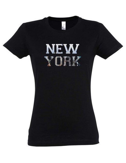 Urban Backwoods Print-Shirt New York I Damen T-Shirt Skyline Stadt City Fun günstig online kaufen