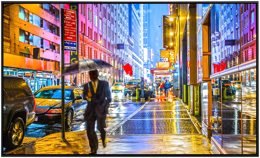 Papermoon Infrarotheizung »Stadt bei Nacht«, sehr angenehme Strahlungswärme günstig online kaufen