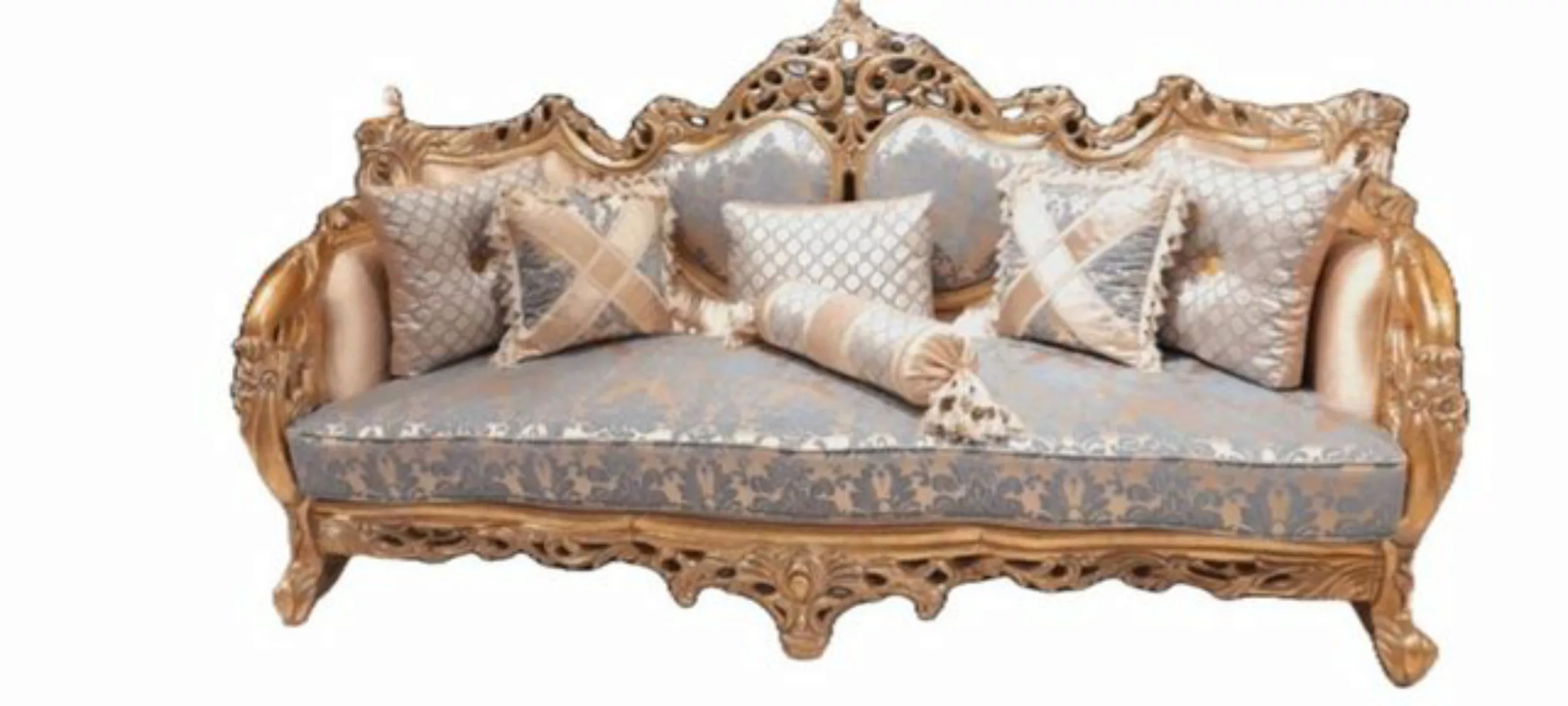 Xlmoebel Sofa Klassische Barocksofa für drei Personen, 1 Teile, Hergestellt günstig online kaufen