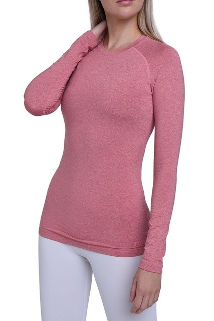 TCA Langarmshirt Damen Thermo-Laufshirt, Langarm - Dunkelpink, XS (1-tlg) günstig online kaufen