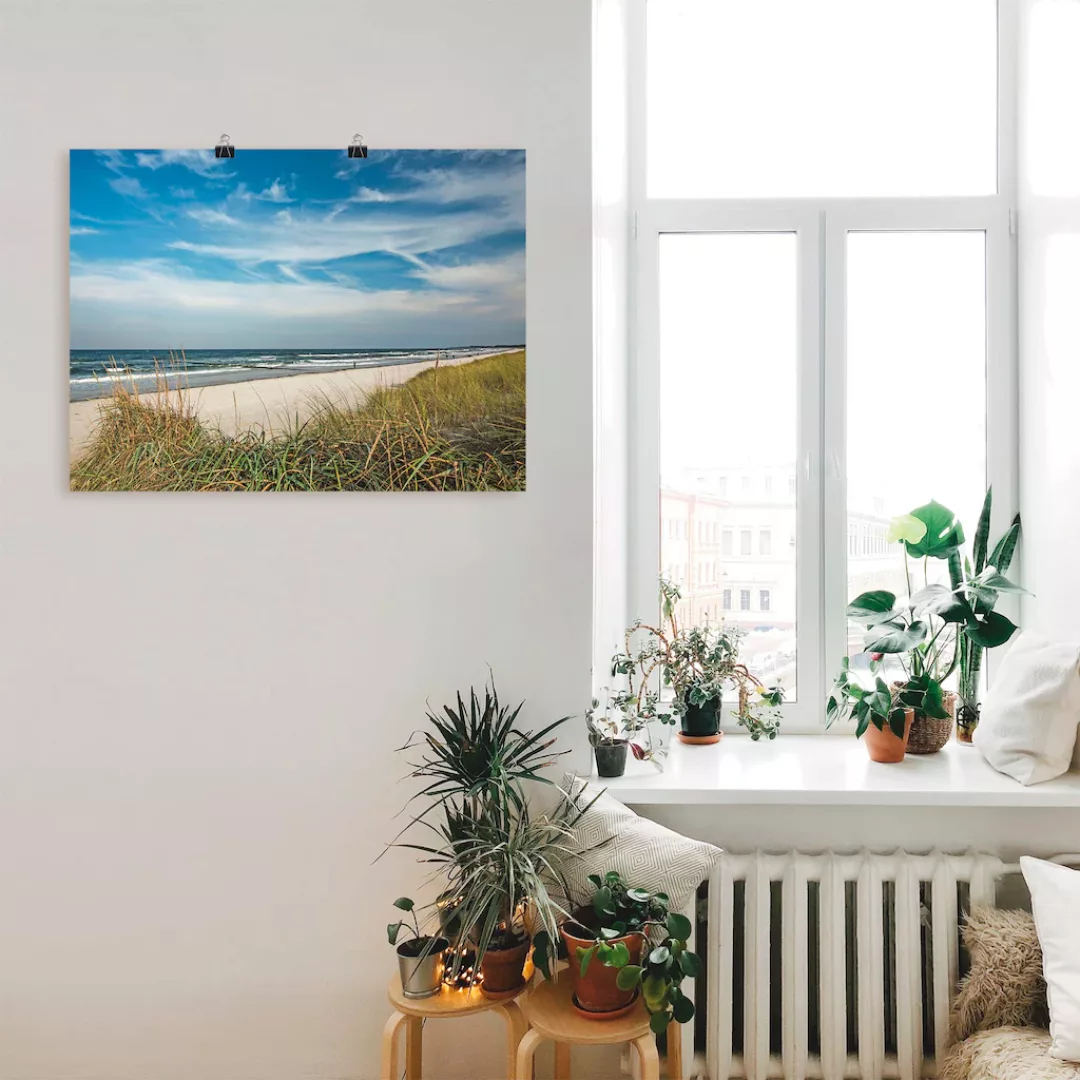 Artland Wandbild »Urlaubfeeling«, Strand, (1 St.), als Leinwandbild, Poster günstig online kaufen