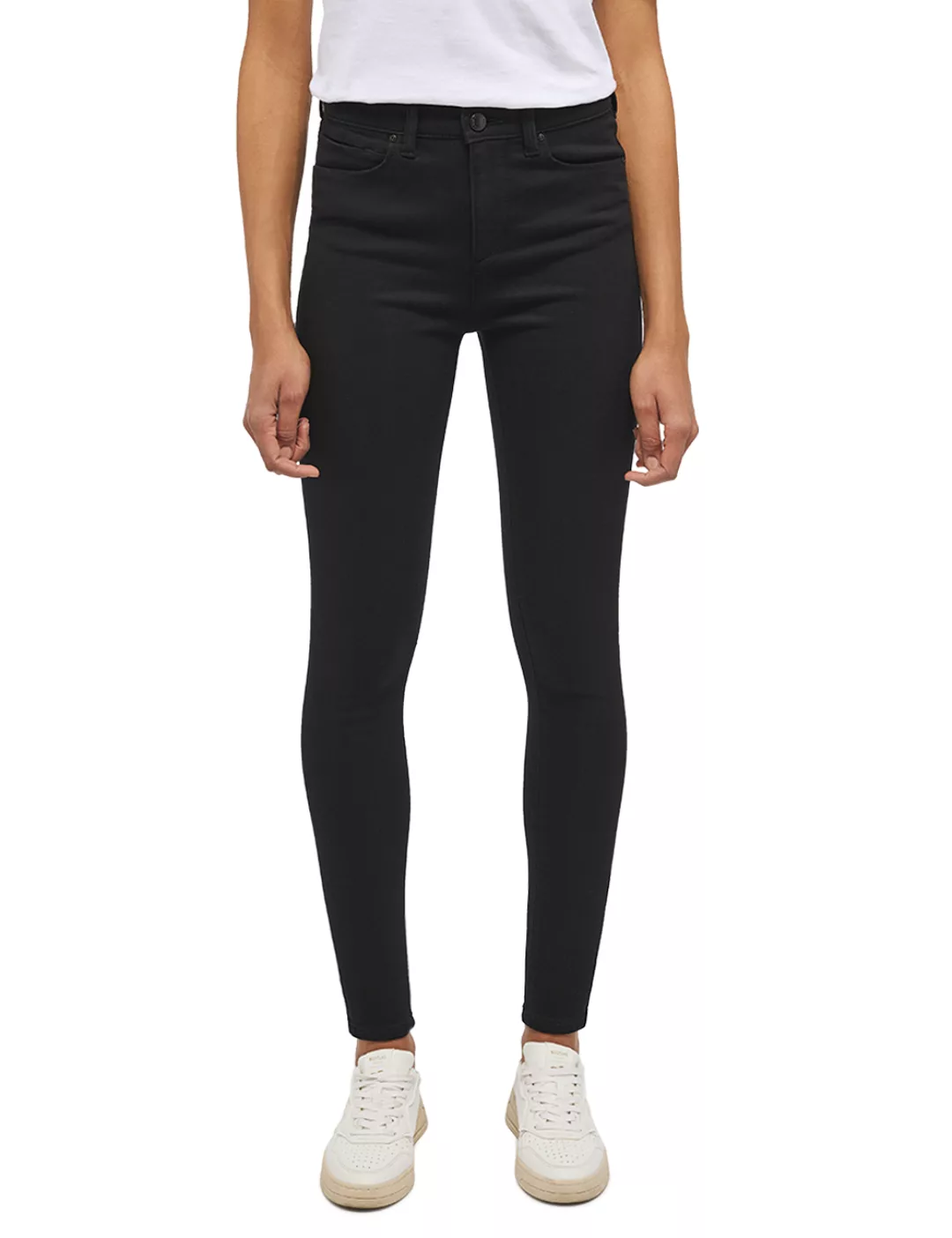 Mustang Damen Jeans GEORGIA Super Skinny Fit - Schwarz - Black Denim günstig online kaufen