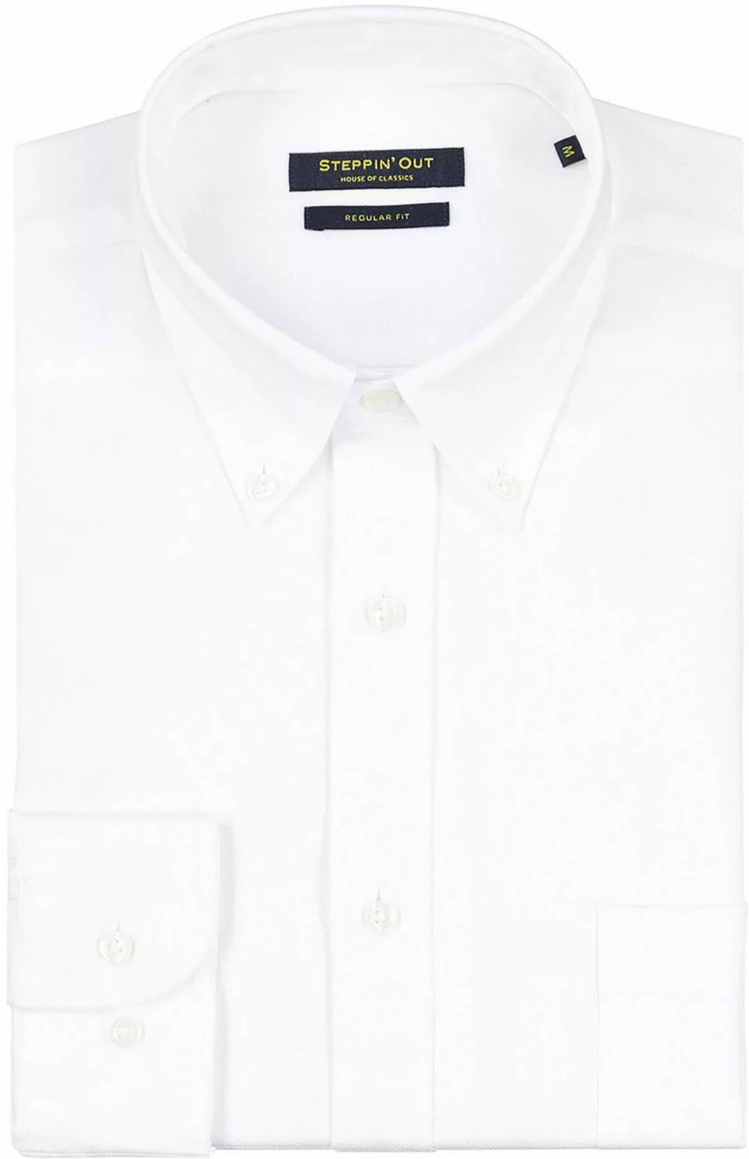 Steppin' Out Hemd Slim-Fit Dobby Weiß - Größe 3XL günstig online kaufen