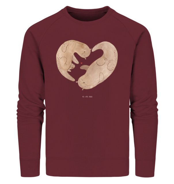 Mr. & Mrs. Panda Longpullover Größe M Otter Valentine - Burgundy - Geschenk günstig online kaufen