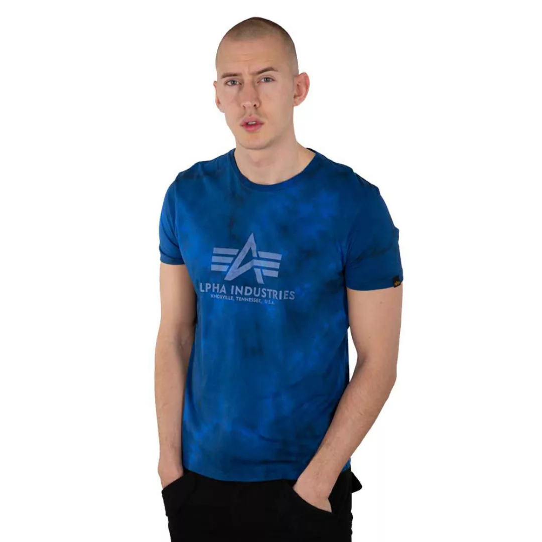 Alpha Industries Basic Batik Kurzärmeliges T-shirt M Rep Blue günstig online kaufen