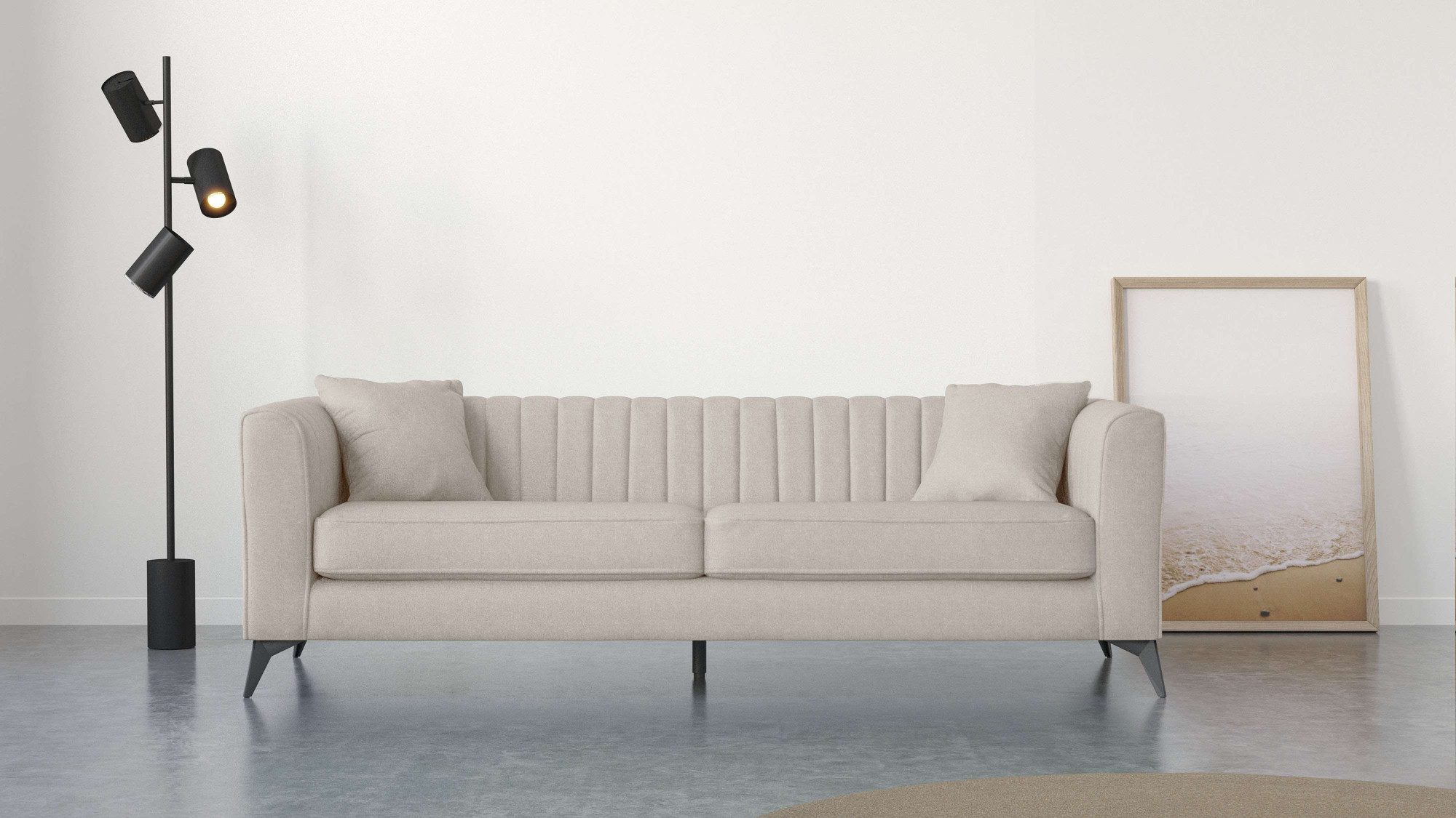 Places of Style 4-Sitzer "MATTHEW elegantes Designsofa, Maße B/T/H: 231/86/ günstig online kaufen