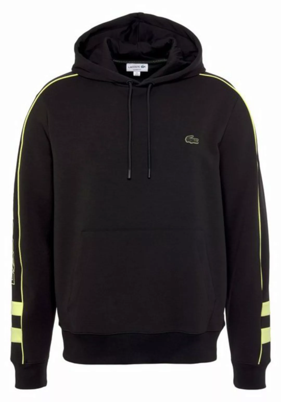 Lacoste Kapuzensweatshirt mit Kontrastdetails an den Ärmeln günstig online kaufen