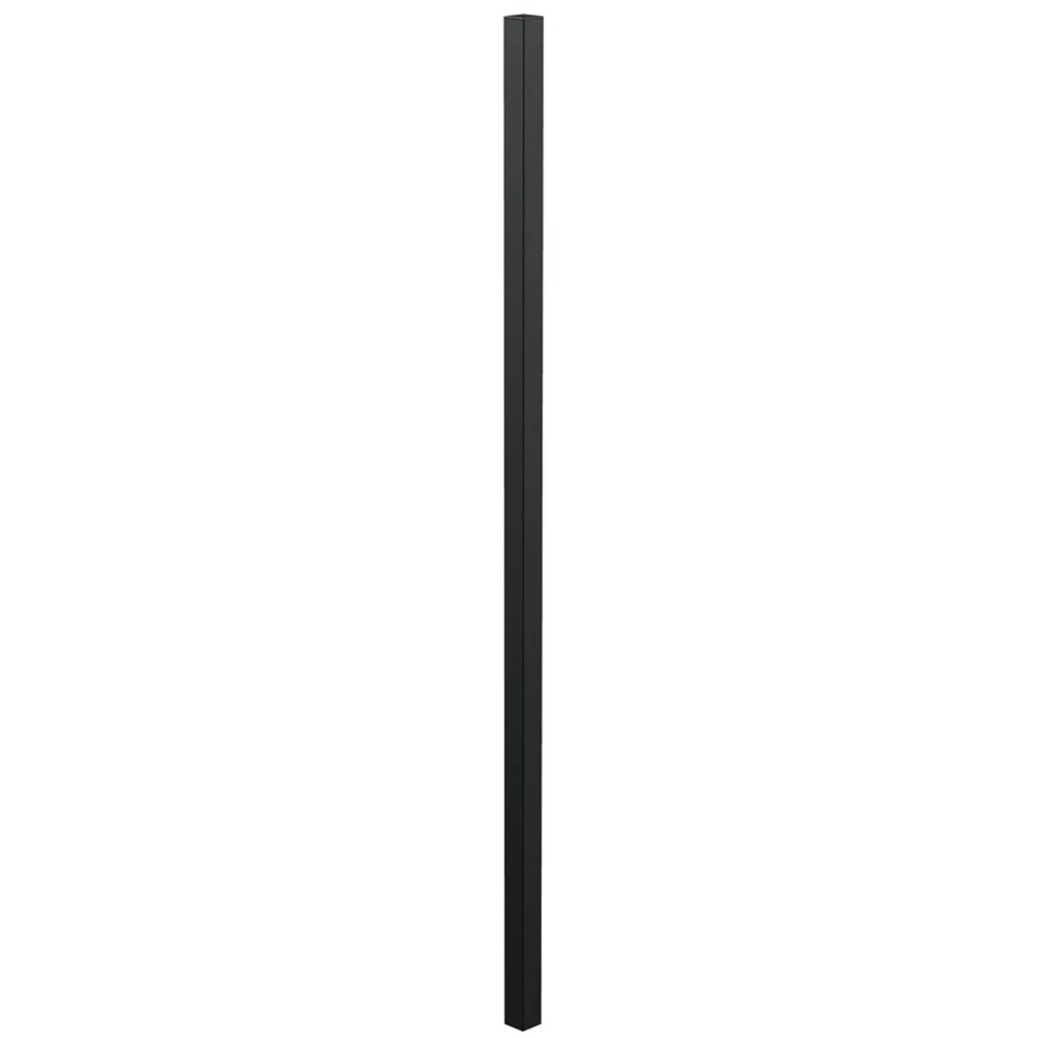 Zaunpfosten für Zaunfeld Schwarz z. Einbetonieren Ø 5,1 cm Höhe 170 cm günstig online kaufen
