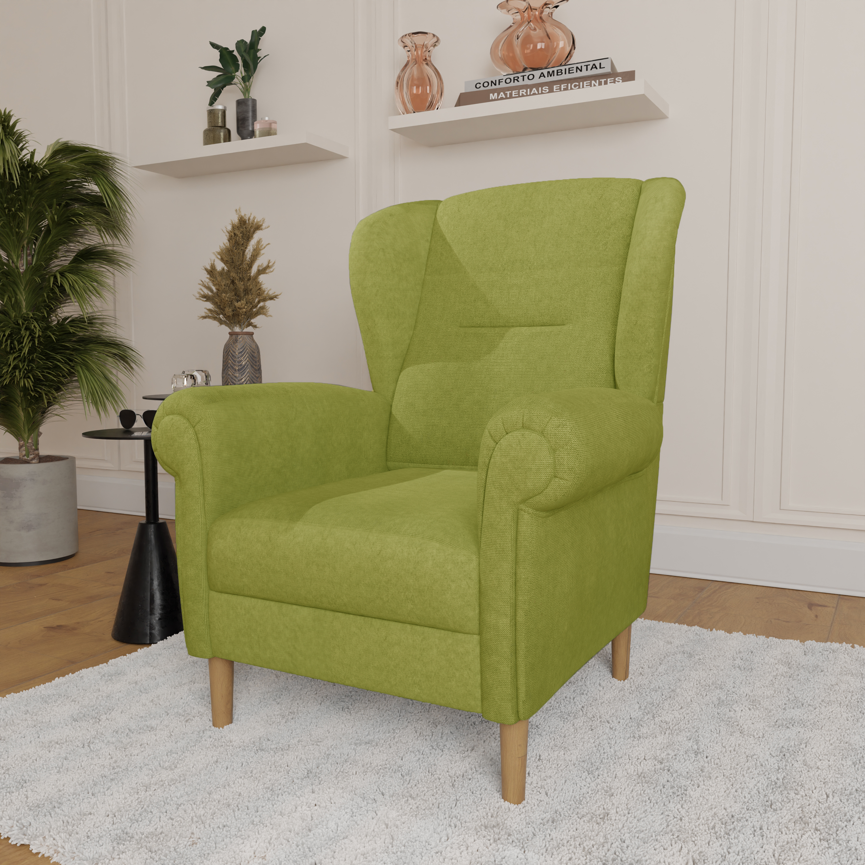 Home affaire Ohrensessel "OSTIANO B/T/H: 80/82/98 cm, Sessel", Einzelstück, günstig online kaufen