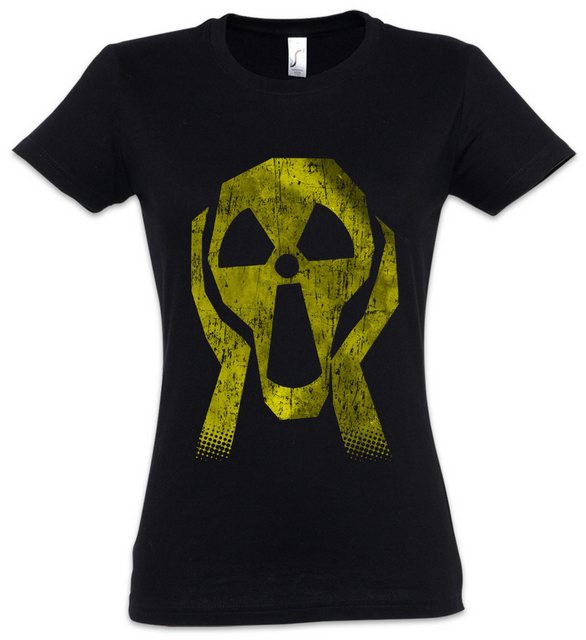 Urban Backwoods Print-Shirt Radioactive Face Damen T-Shirt Radiation Strahl günstig online kaufen