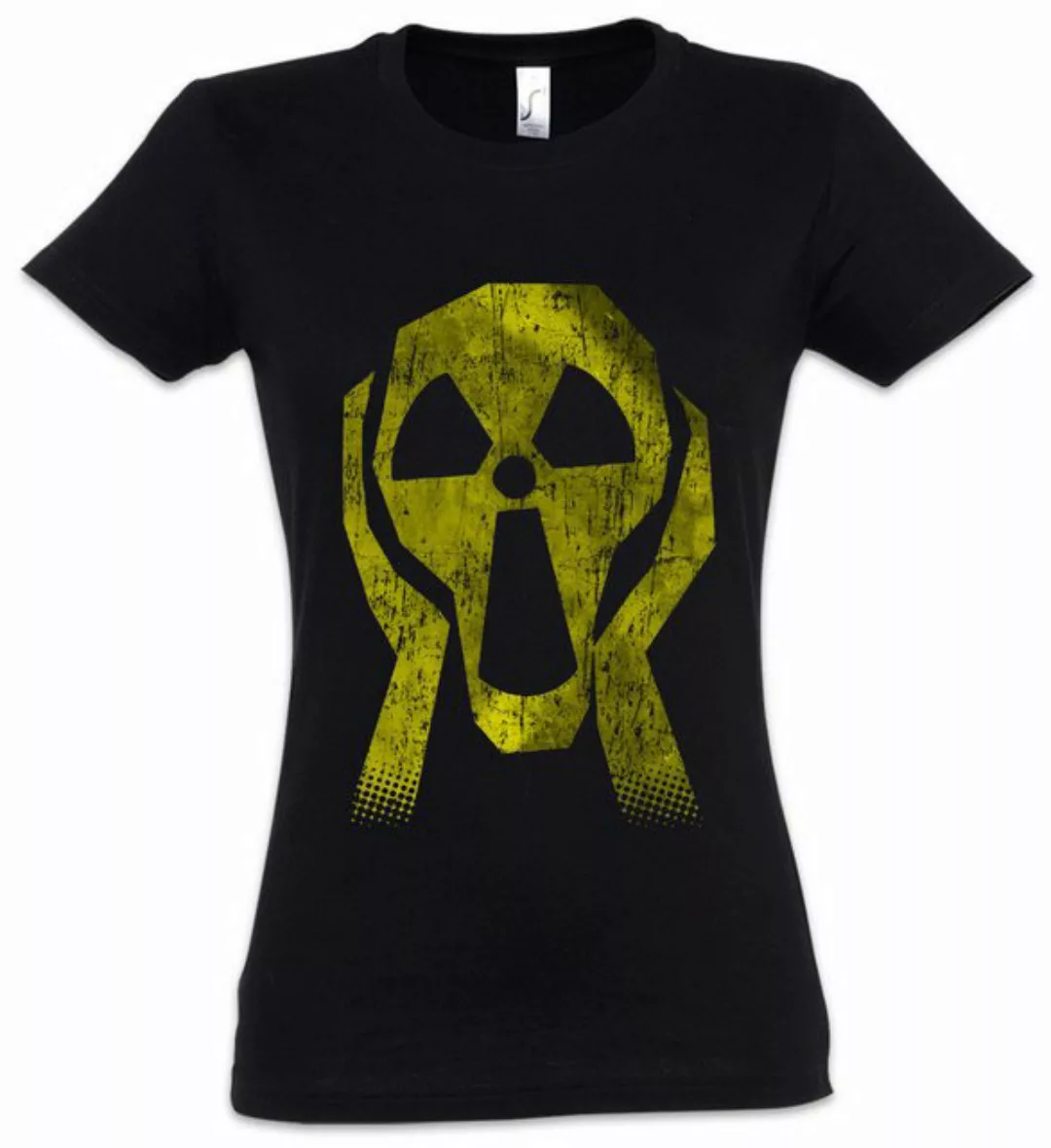 Urban Backwoods Print-Shirt Radioactive Face Damen T-Shirt Radiation Strahl günstig online kaufen