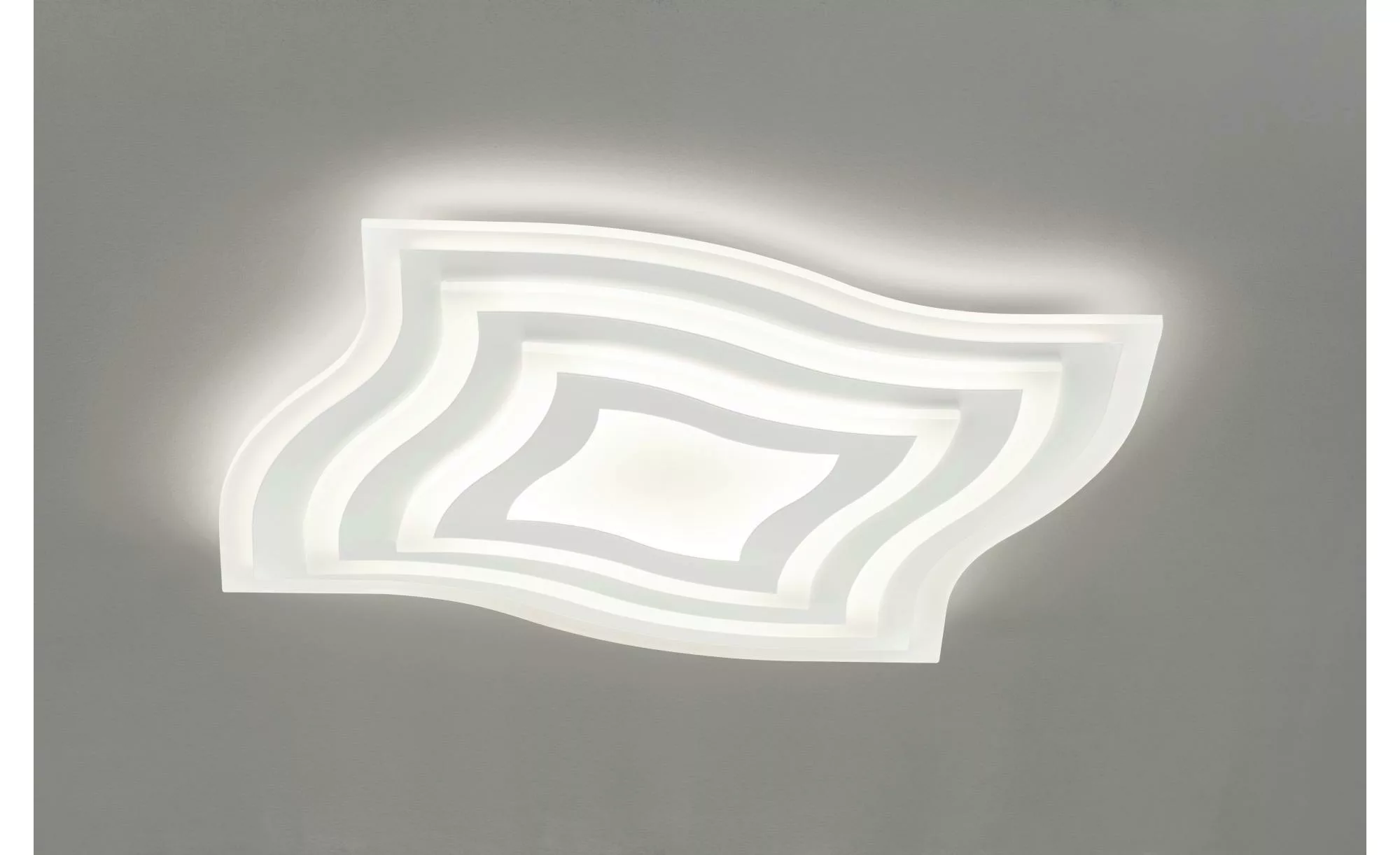 Fischer & Honsel LED-Deckenleuchte Gorden Weiß 60 x 60 cm günstig online kaufen