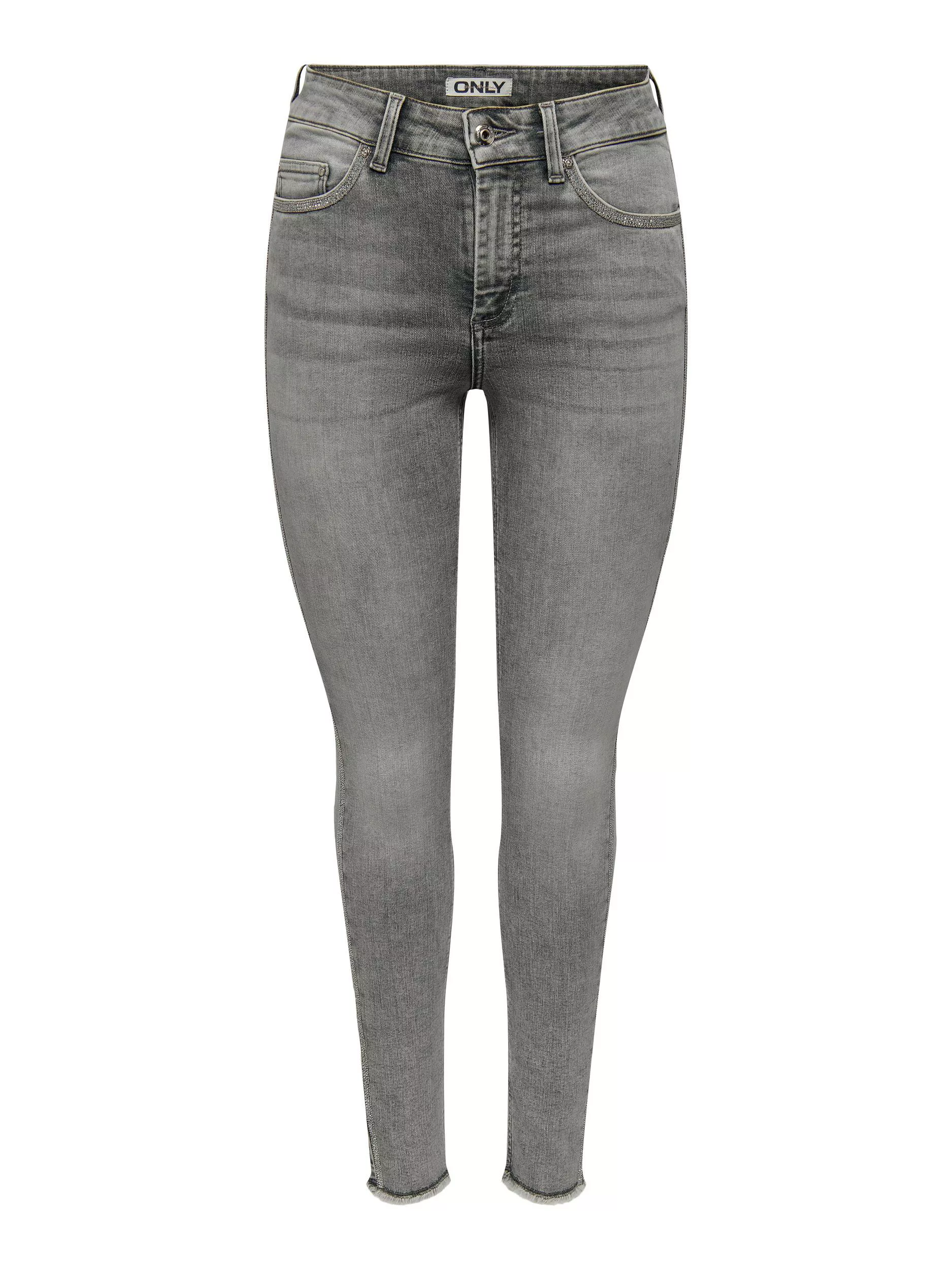 ONLY Skinny-fit-Jeans "ONLBLUSH MW SKINNY DECO ANK RW REA0918" günstig online kaufen