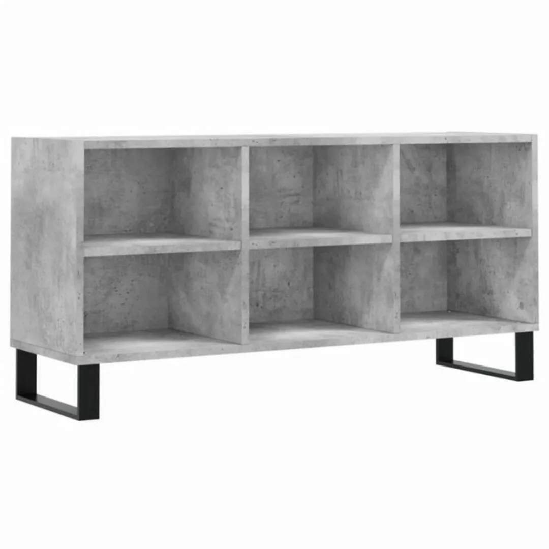 furnicato TV-Schrank Betongrau 103,5x30x50 cm Holzwerkstoff (1-St) günstig online kaufen