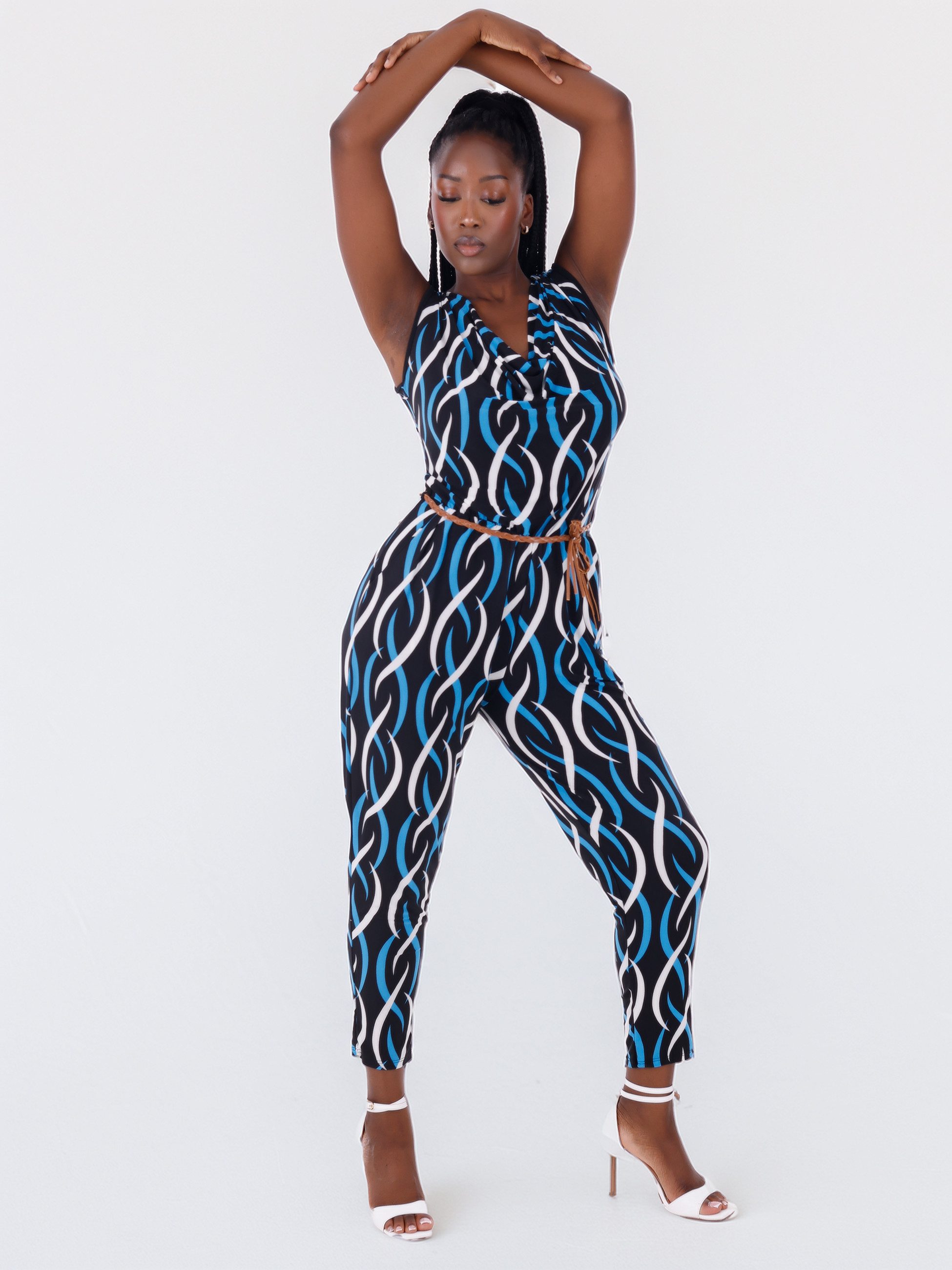 YC Fashion & Style Jumpsuit gemusterter günstig online kaufen